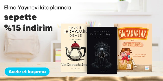 Elma Yayınevi kitaplarında  sepette %15 indirim