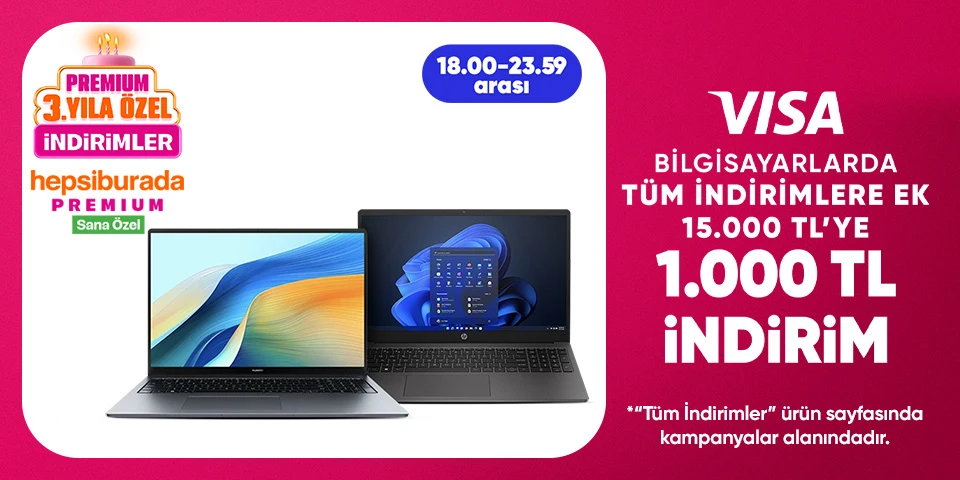 15.000 TL'ye 1000 TL İndirim