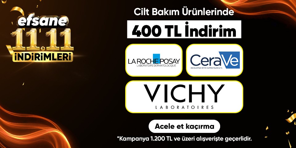 Cilt Bakım Ürünlerinde  400 TL İndirim