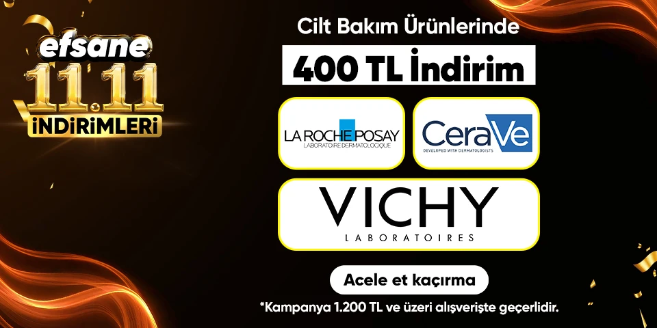 Cilt Bakım Ürünlerinde  400 TL İndirim