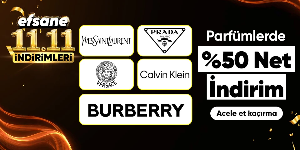 Parfümlerde  %50 Net İndirim