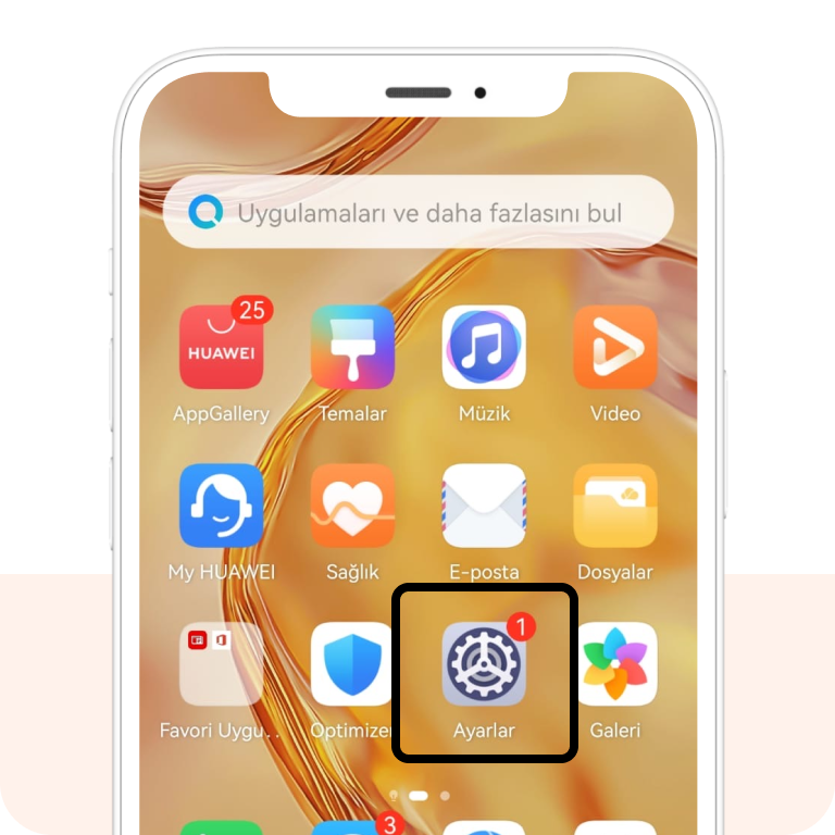 Huawei yedekleme step 1