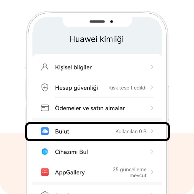 Huawei yedekleme step 3