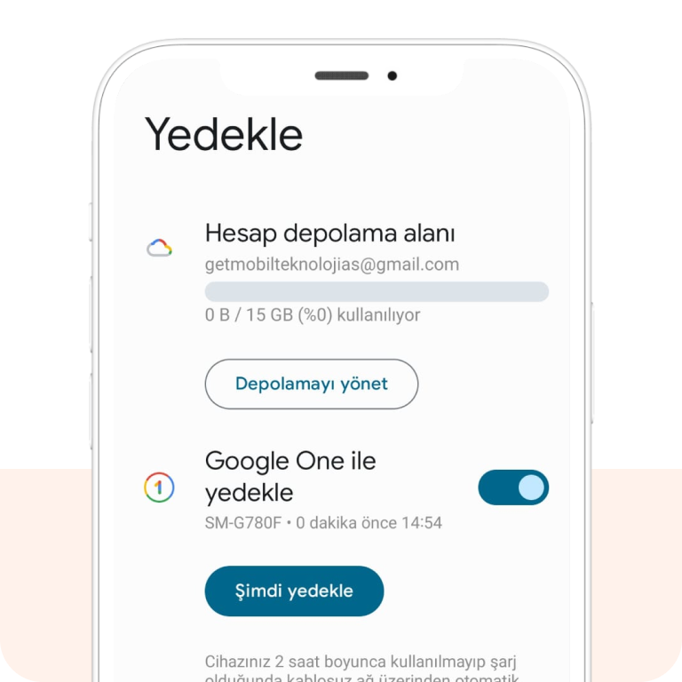 Android yedekleme step 5