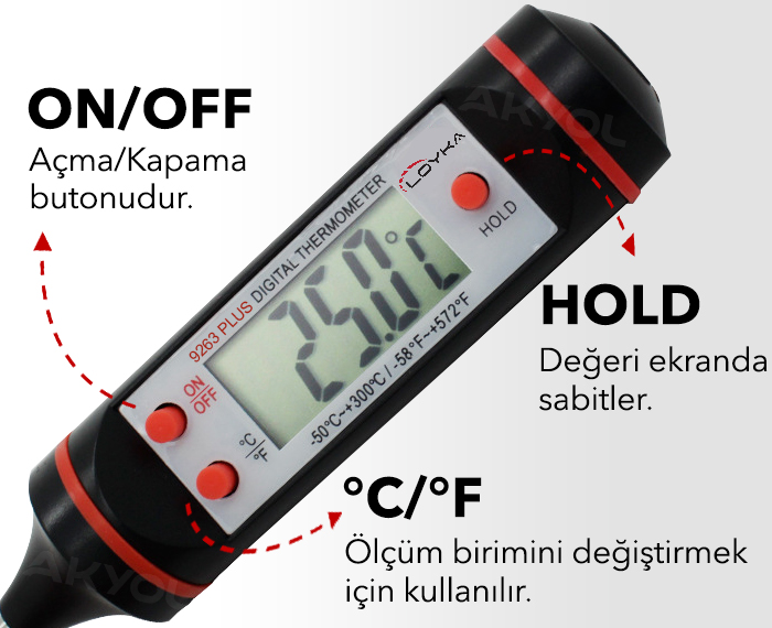loyka 9263 gıda termometresi