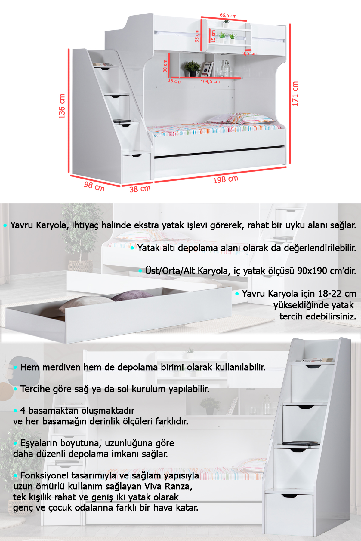 Setay Ranza Kardem Yavrulu Ranza Beyaz 3 Lu Ranza 3 Adet Fiyati