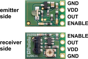 pololu 38 khz ir proximity sensor, fixed gain, hig pin bağlantıları