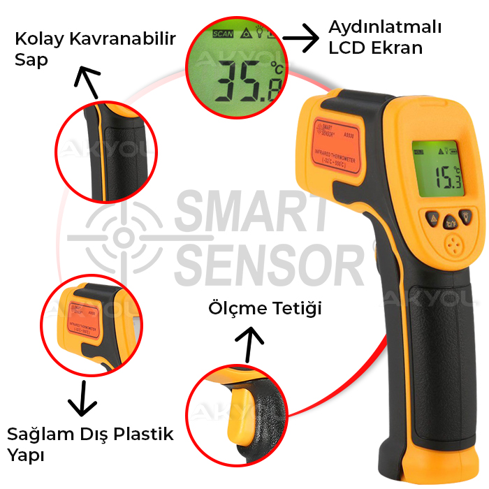 AS530 infrared sıcaklık ölçer