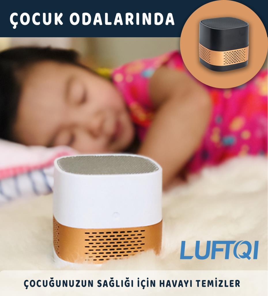 Luftqi UvC/nano Filtreli Antibakteriyel, Antivirütik