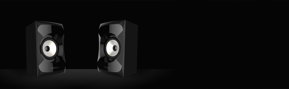 both left and right speaker satellites of Creative SBS E2900 2.1 speaker system