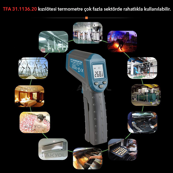 tfa kızılötesi lazerli termometre