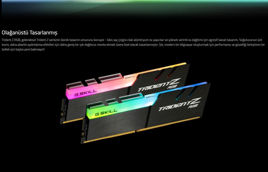 G.Skil Trıdent Z RGB GB2XGB MHz DDR4 CL Ram Fiyatı