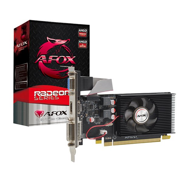 AFOX RADEON AFR5220-2048D3L4 R5 220 2GB DDR3 64Bit HDMI DVI VGA LP Single Fan