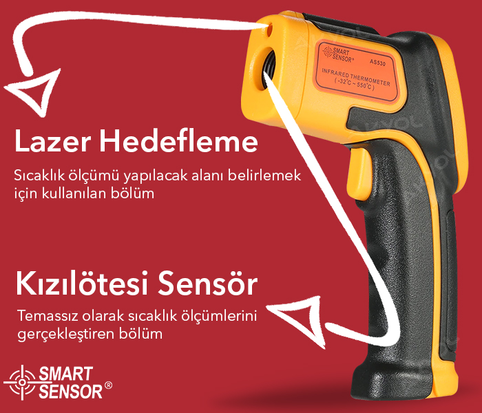 Smart sensor AS530 infrared sıcaklık ölçer