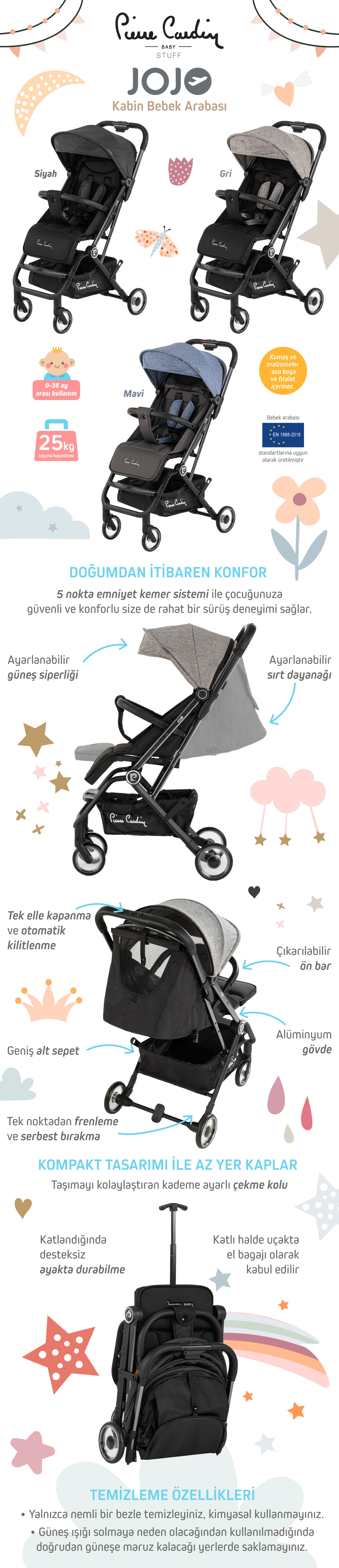 Pierre Cardin Jojo Kabin Boy Bebek Arabasi Fiyati