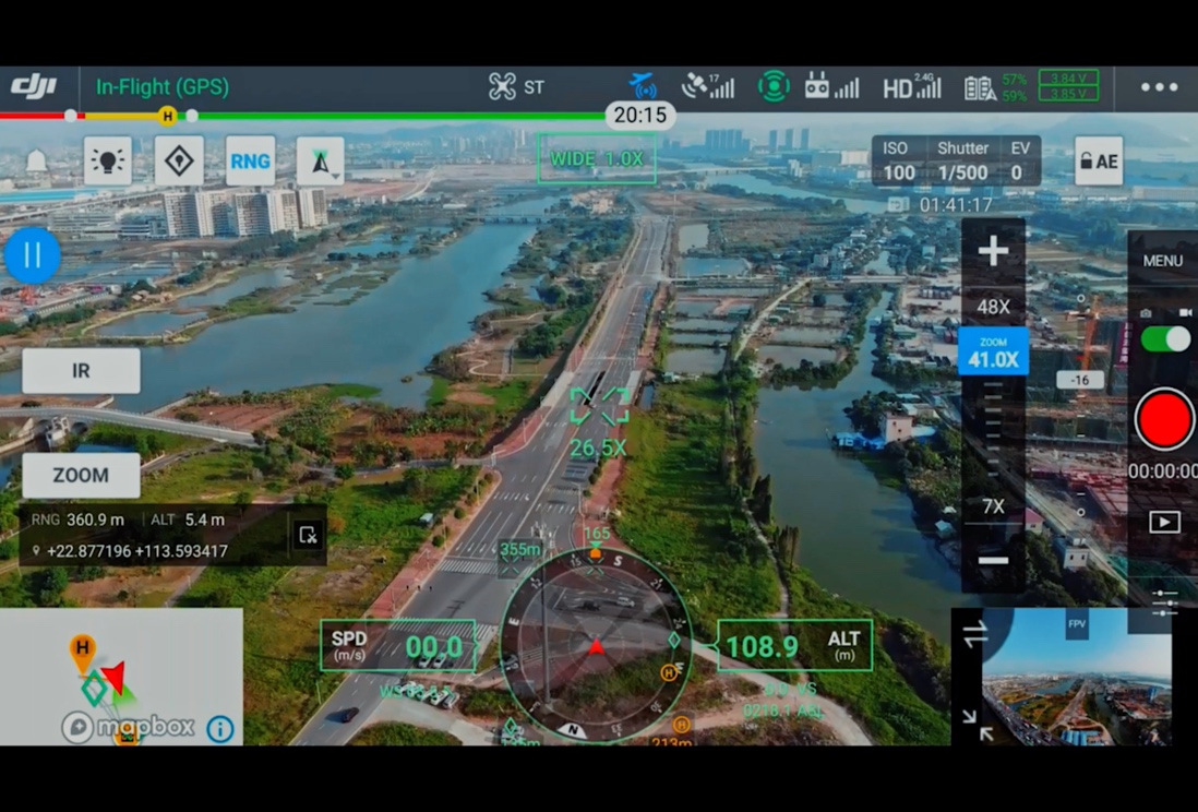 DJI Zenmuse H20 - Gelişmiş Kullanıcı Arayüzü