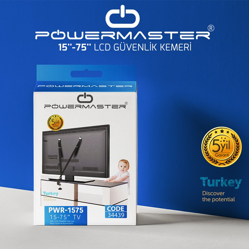 Powermaster 15''-75'' Lcd Ve Bebek Güvenlik Kemeri PWR-1575 fiyatı