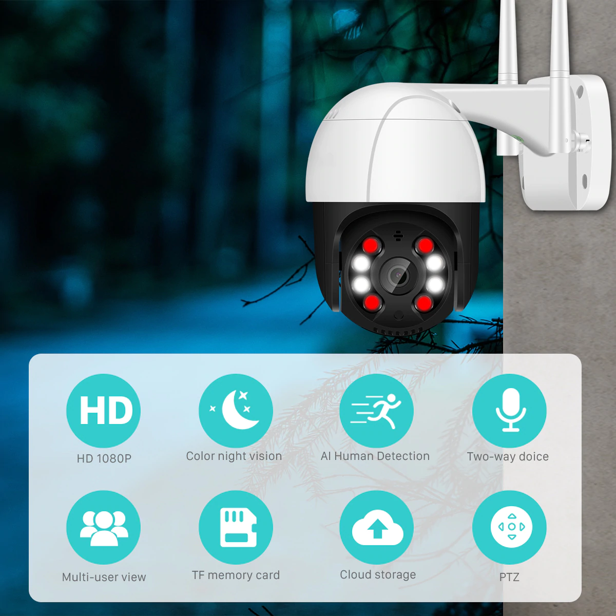 kamera ip 1080p ptz wifi