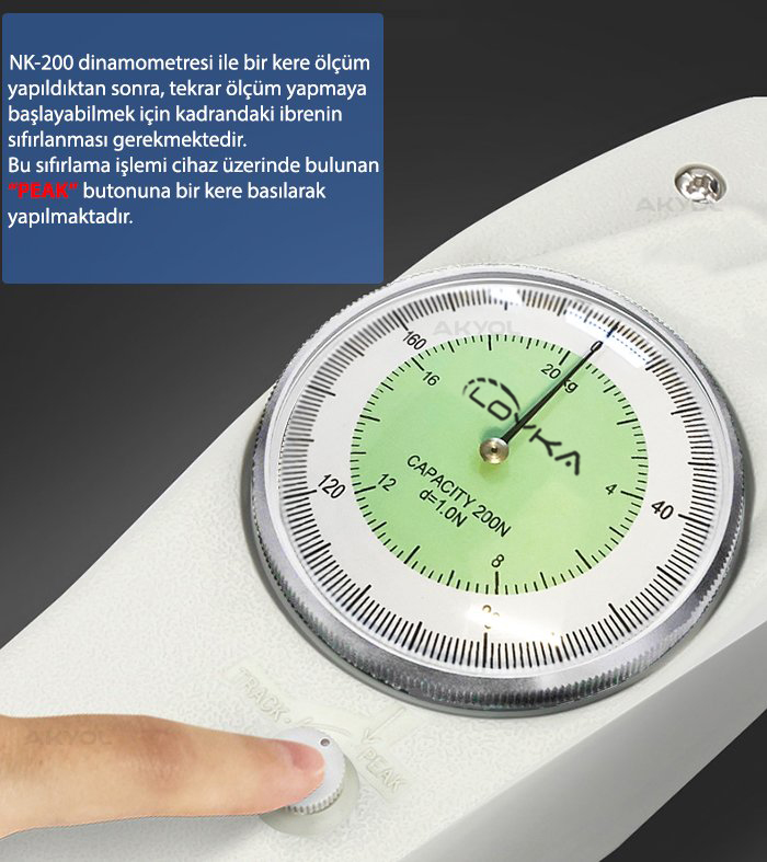 NK 200 Analog Kuvvet Ölçer
