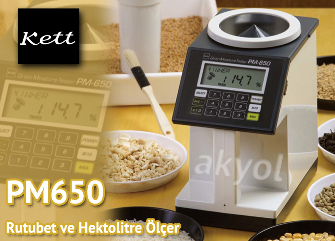 pm 650 rutubet ve hektolitre ölçer