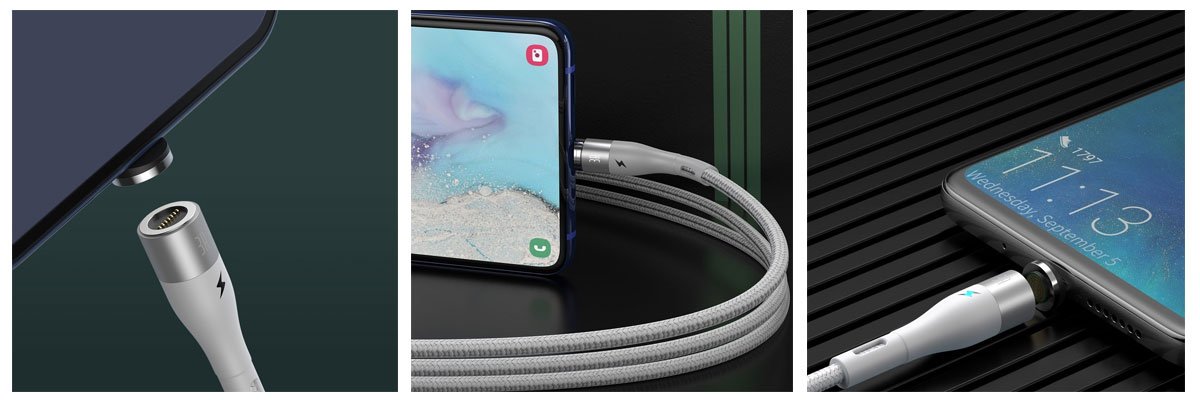 Baseus Zinc Manyetik Uçlu 3A 1 Metre Type-C Kablo