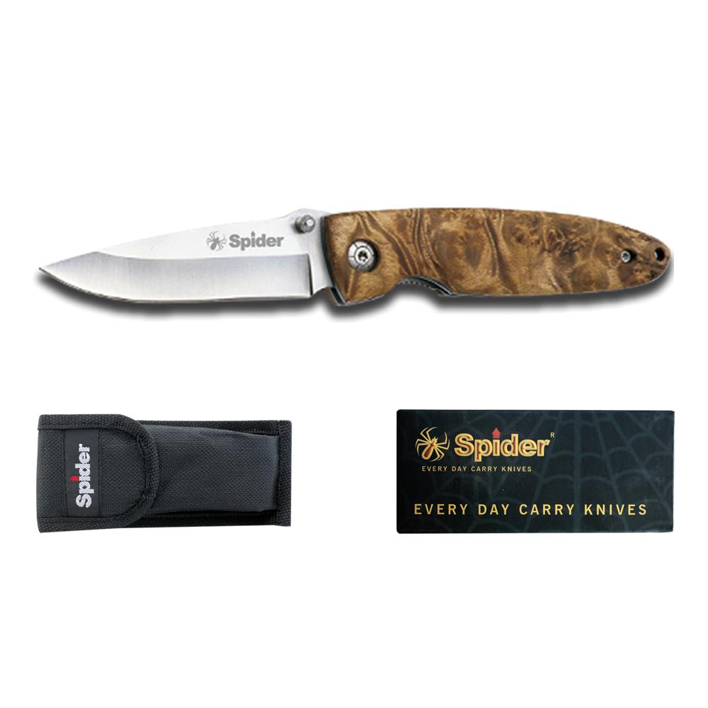 EFFE Spider 81g 19cm Açılır Kapanır Ahşap Sap Çakı E764YW