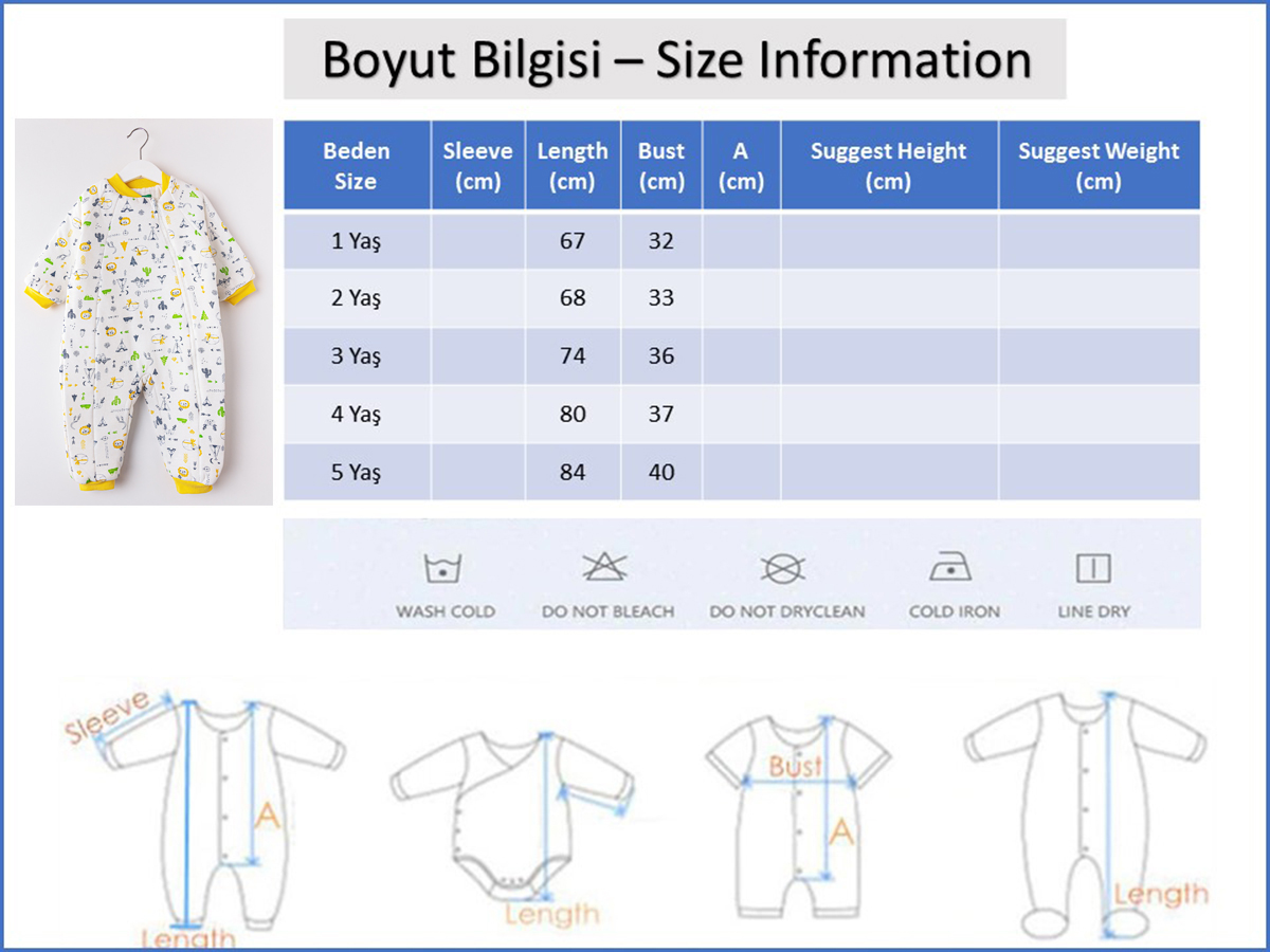 Babymod erkek çocuk uyku tulumu