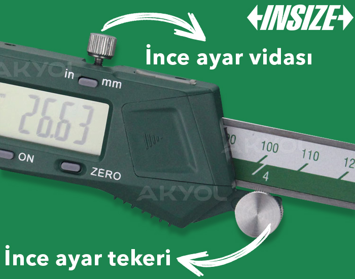 insize 1108-200 mm dijital kumpas