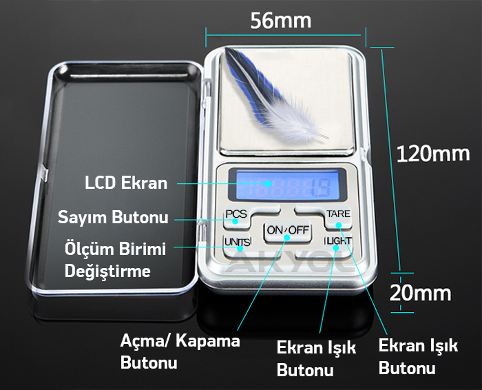 lante mh 0.01gr terazi