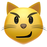 Cat with Wry Smile on Apple iOS 14.2