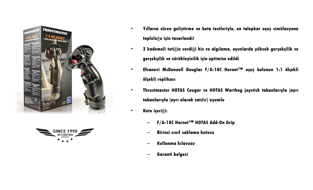 Thrustmaster F/A-18C Hornet™ Hotas Add-On Grip (Pc) Fiyatı