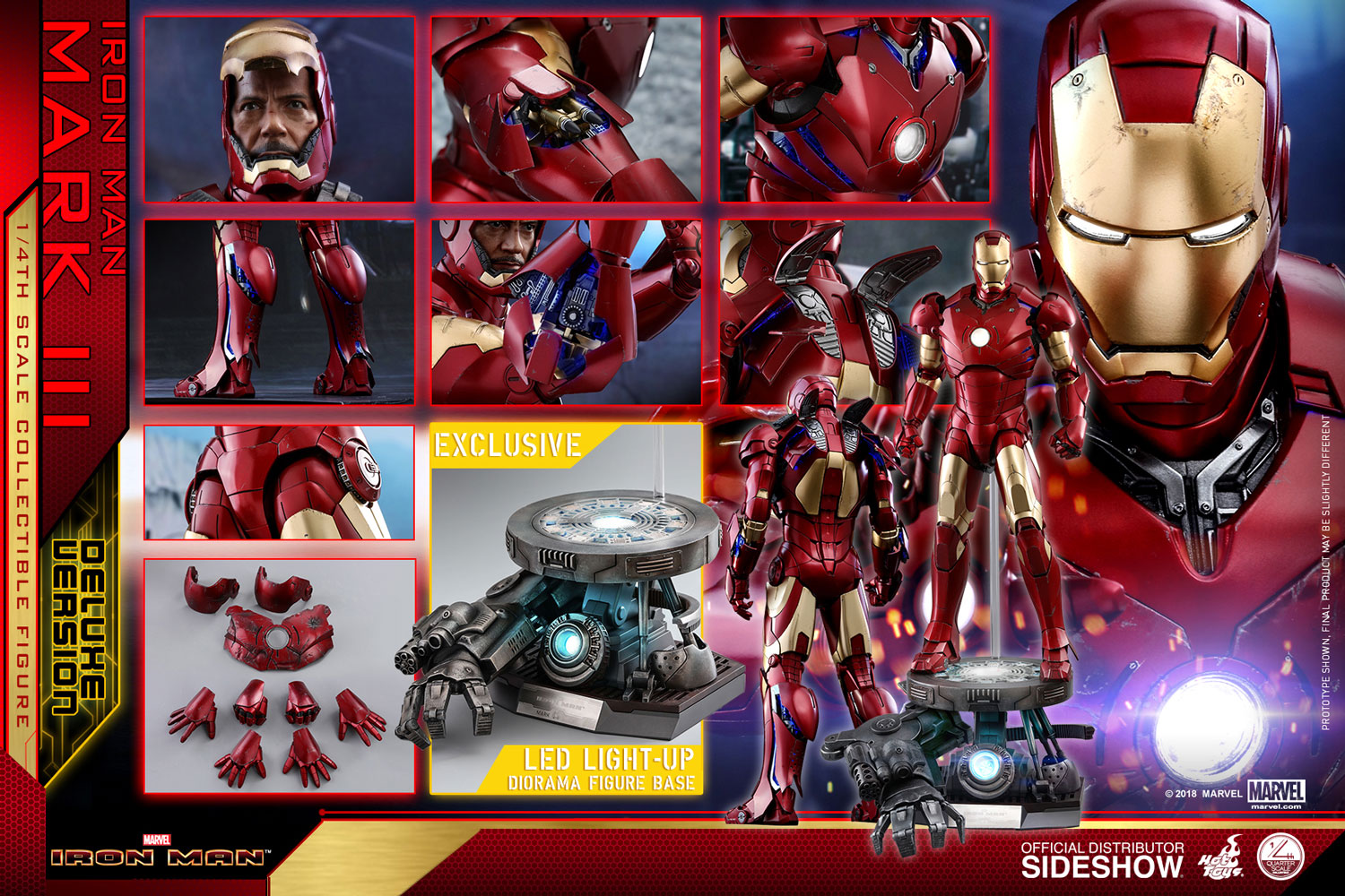 Hot Toys Iron Man Mark I Deluxe Version Quarter Scale Fiyat