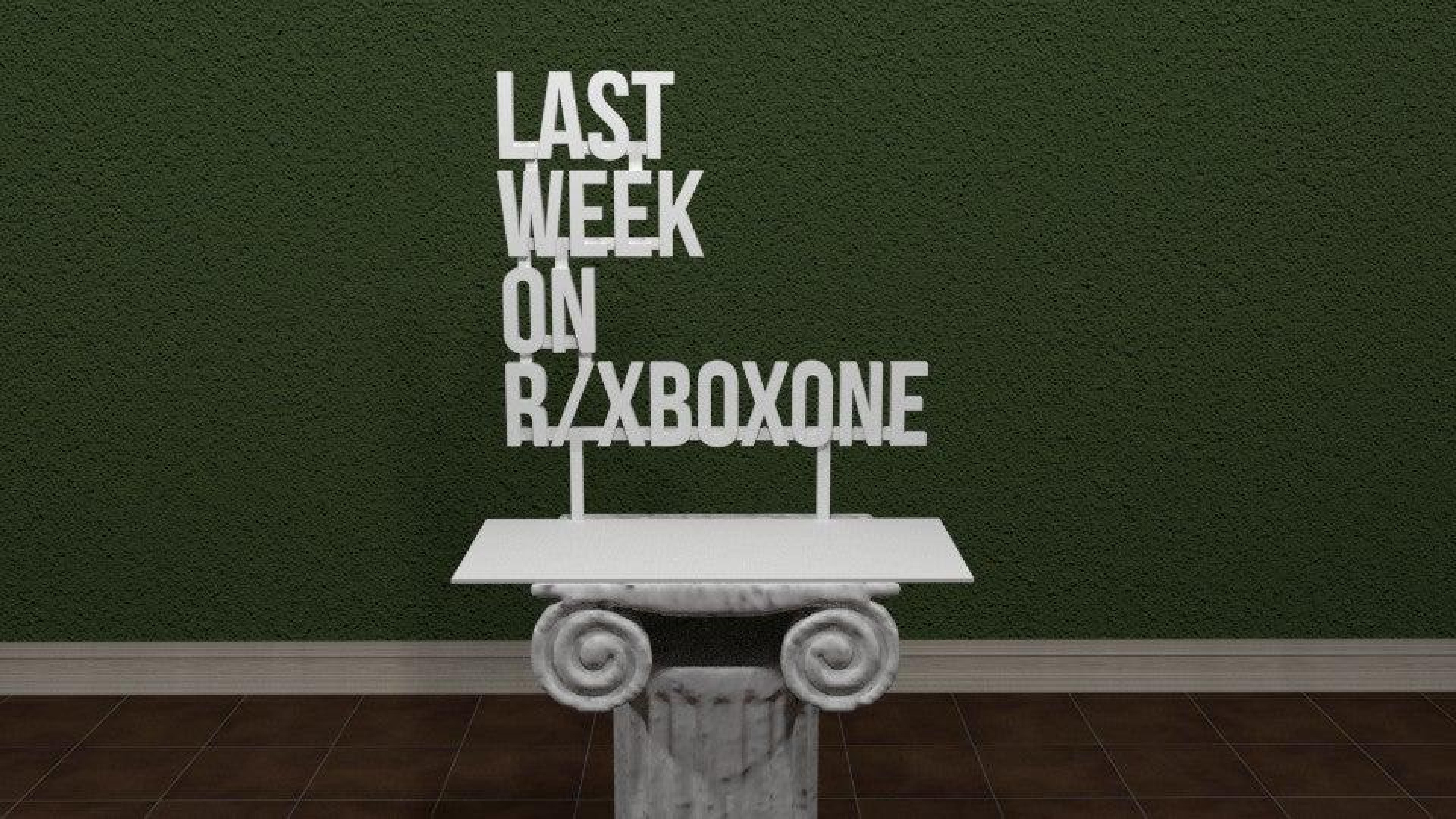  R / Xbox One Logo Da Geçen Hafta Plastik Aparat