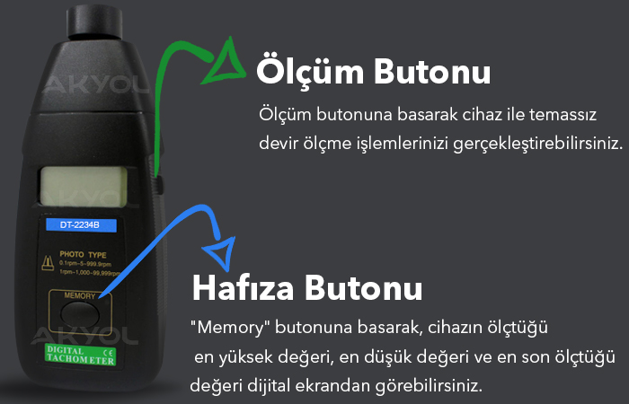 LYK dt-2234B dijital devir ölçer