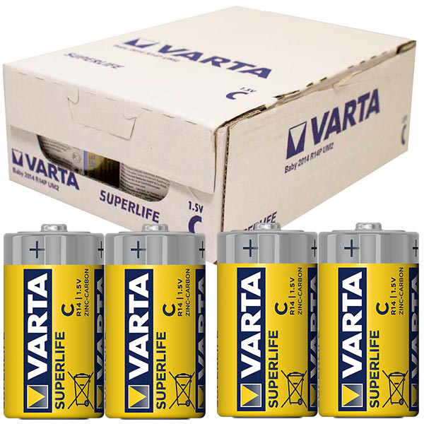 Varta Superlife Çinko Orta C Boy Pil 24'lü Paket fiyatı