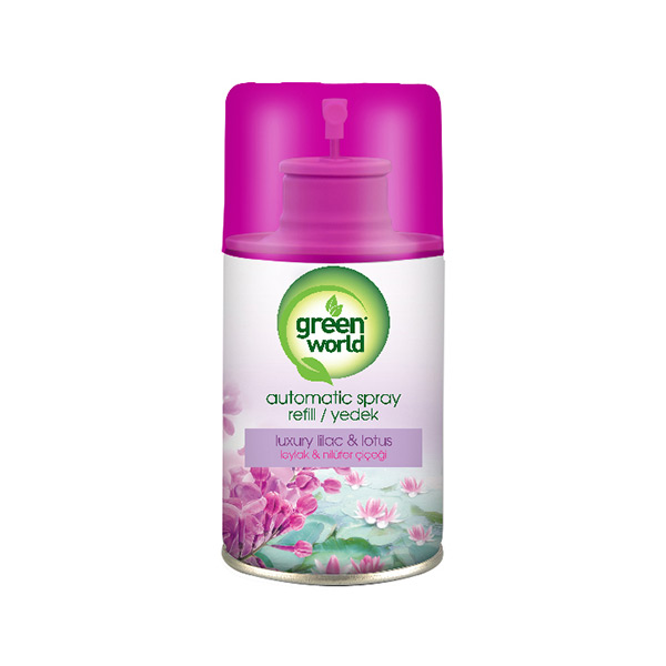 10901554 - Green World Otomatik Yedek Sprey 250 ml - Leylak & Nilüfer Çiçeği