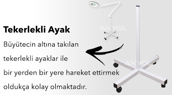 ayaklÄ± Ä±ÅŸÄ±klÄ± led bÃ¼yÃ¼teÃ§