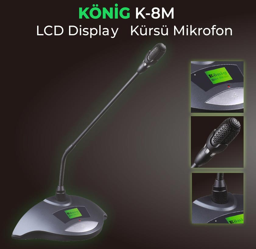 König K-8M 200 Ohm Kürsü Mikrofonu fiyatı