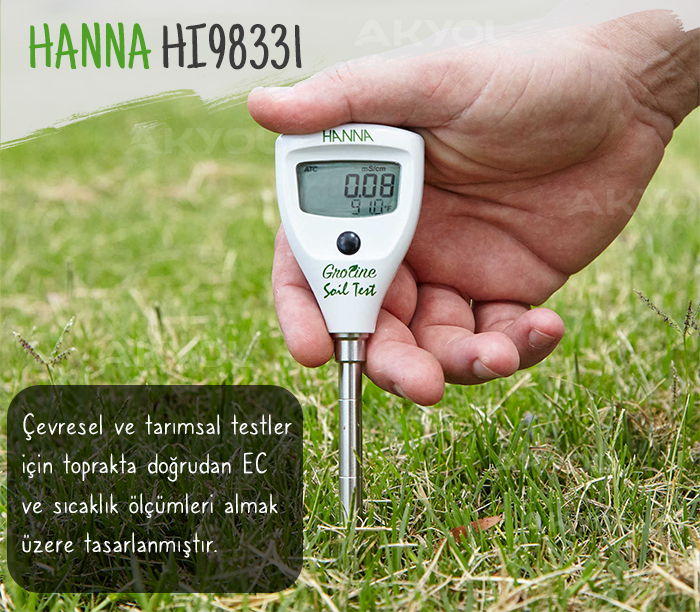 HI98331 doğrudan topraktan ec ölçer
