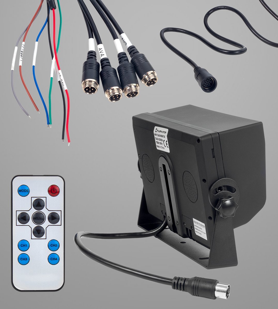 Powermaster Dokunmatik Tuş Takım Quad 4 Yollu (4 e Bölünebilen Ekran) Araç Monitör