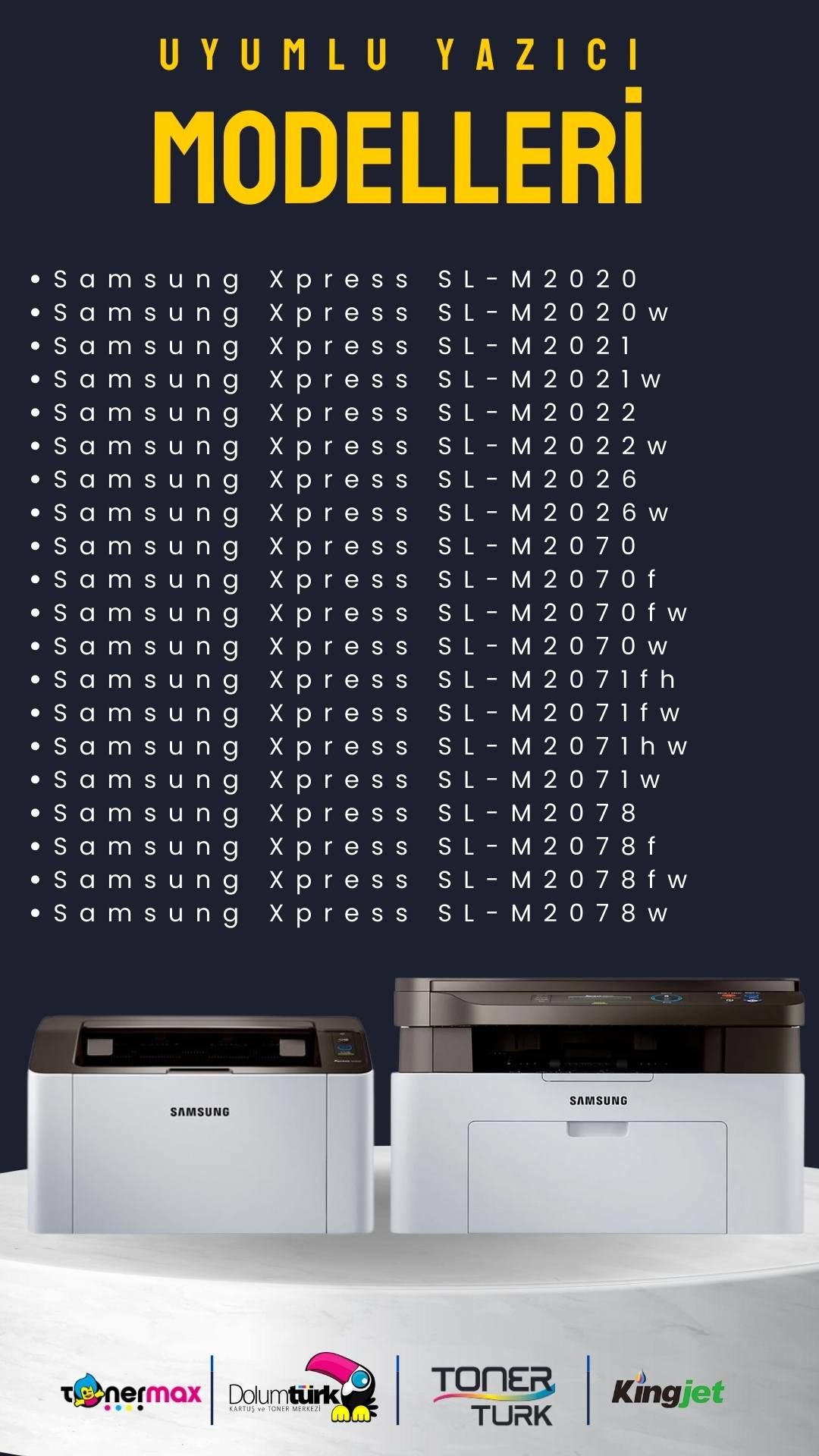 Samsung MLT-D111S Muadil Toner 2'li Paket / Xpress M2020 / M2022 / M2070