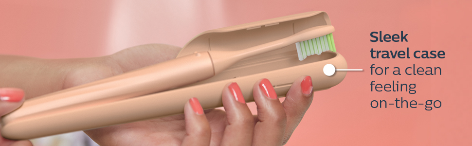 Sleek travel case for a clean feeling on-the-go
