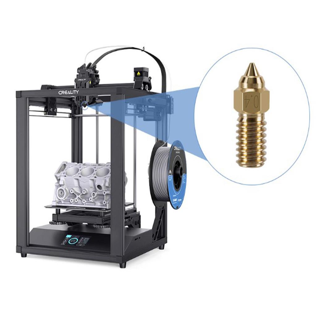 Ender 5 S1 -Ender 7 Pirinç Nozzle(0.4mm)-3
