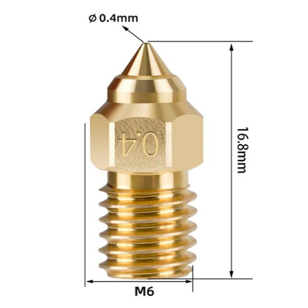Ender 5 S1 -Ender 7 Pirinç Nozzle(0.4mm)-2
