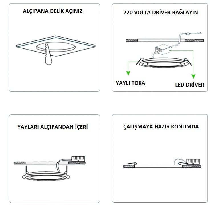 panel led alçıpana nasıl bağlantı yapılır
