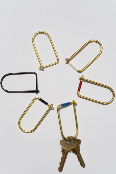Craighill | WILSON KEYRING IN ENAMEL AND BRASS - JUSLOOK