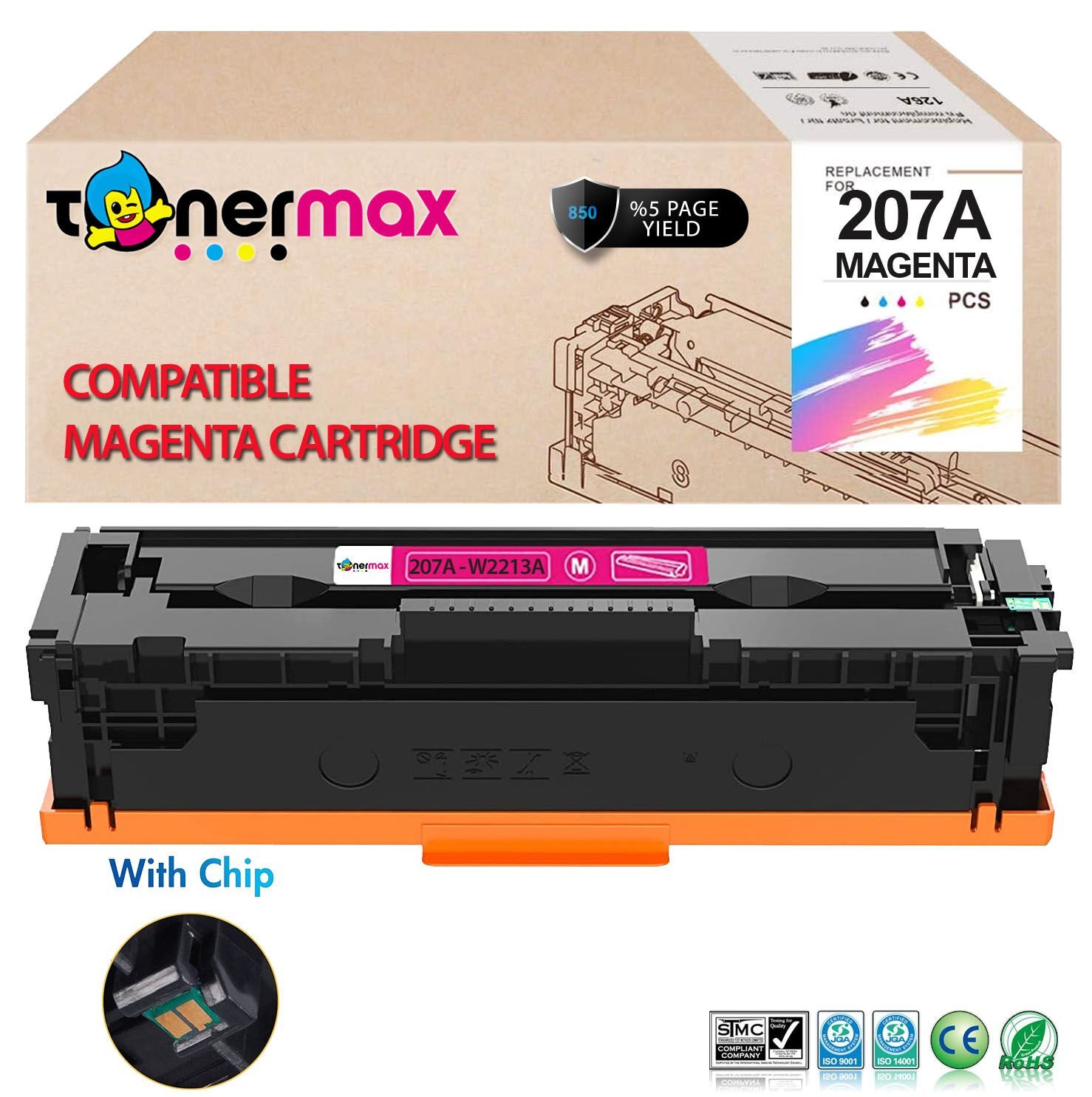 Hp 207A Muadil Toner kIRMIZI- Çipli/ Laserjet M255 / M282 / M283