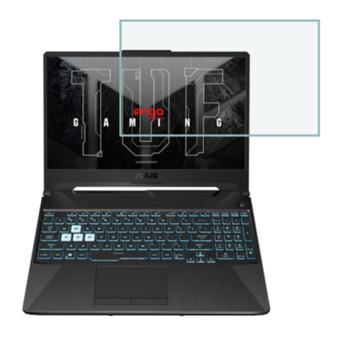 Engo Asus Tuf Gaming A15 15.6 Inç Ekran Koruyucu Nano Temperli Şeffaf