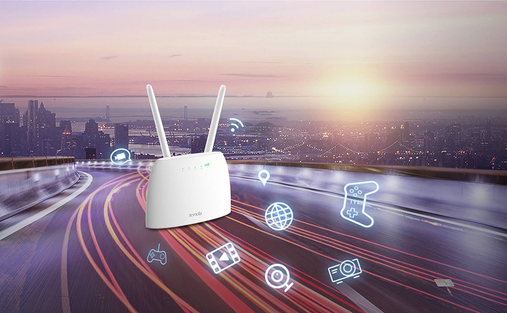 Tenda 4G07 AC1200 1200 Mbps Dual Band 4G Lte Sim Kart Girişli Router 