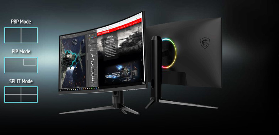 MSI Optix G271CQR Monitor curvo para Gaming de 27 pulgadas, 2560 x 1440  (QHD), 165Hz, 1ms, FreeSync – Hooli